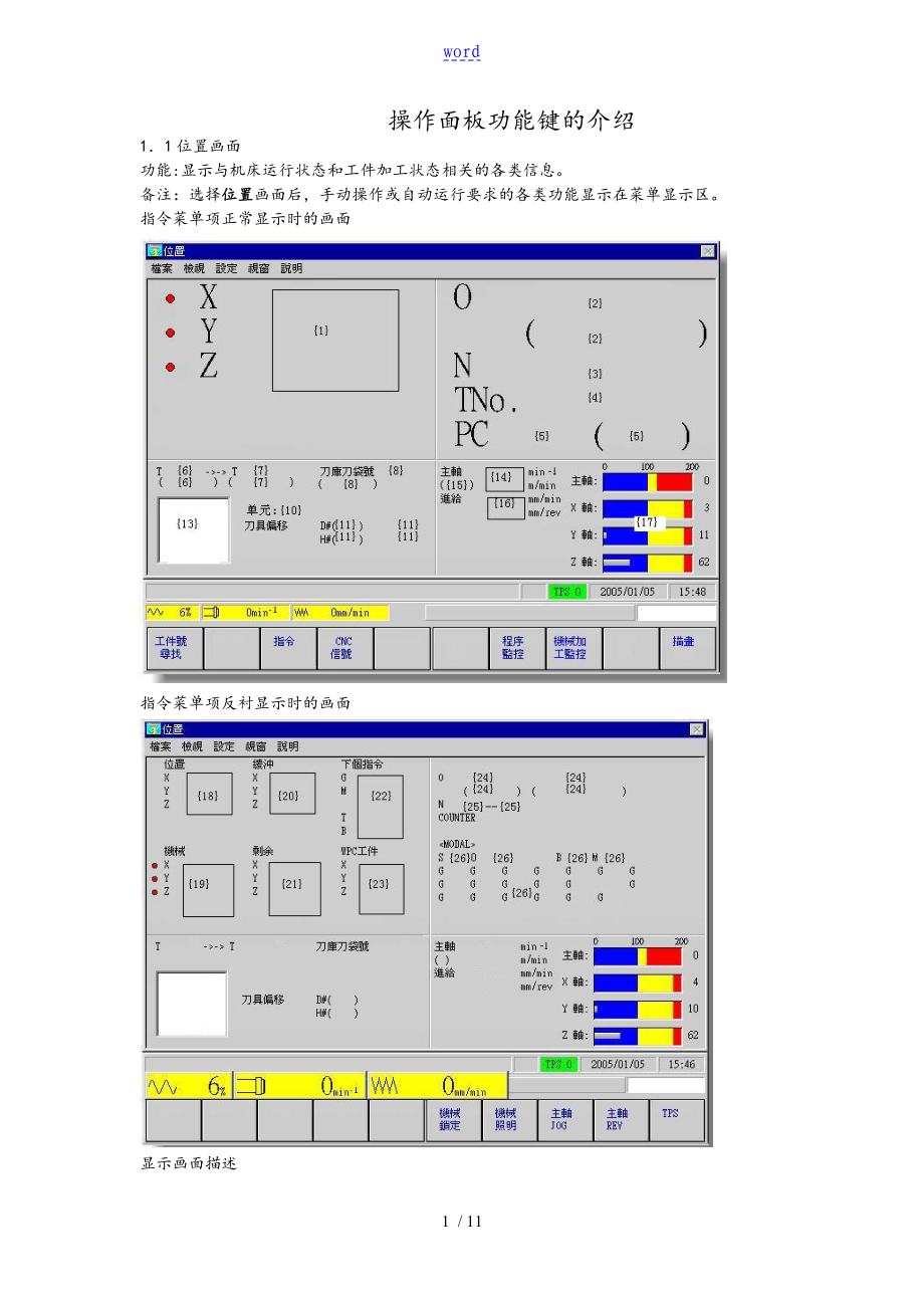 mazake操作面板操作面板功能键地介绍_第1页