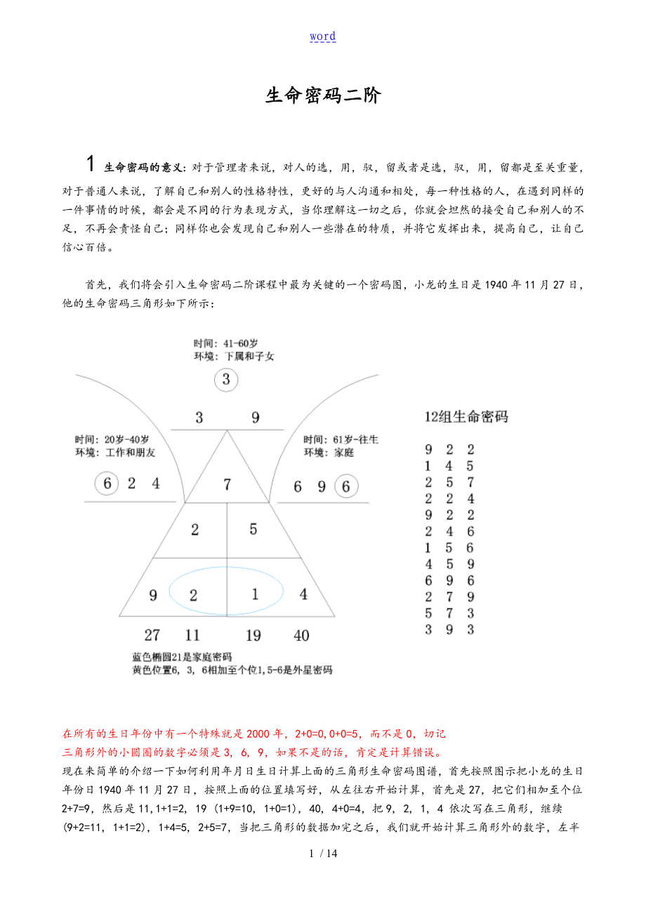 生命密码二阶课程_第1页