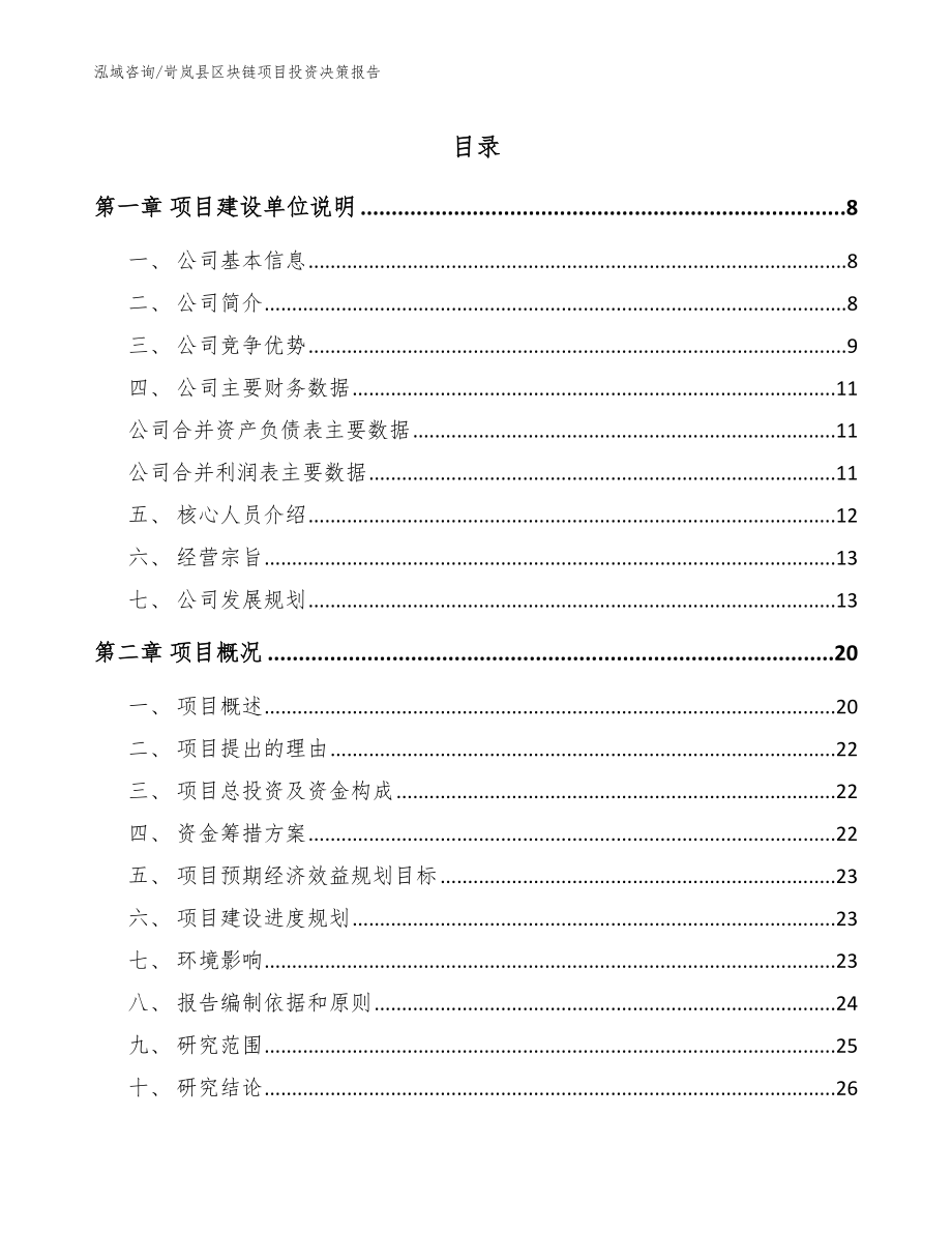 岢岚县区块链项目投资决策报告【参考范文】_第1页
