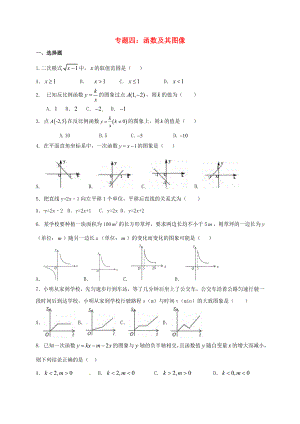 福建省三明市寧化縣2018年中考數(shù)學(xué)第二輪復(fù)習(xí)練習(xí) 專題4 函數(shù)及其運(yùn)用