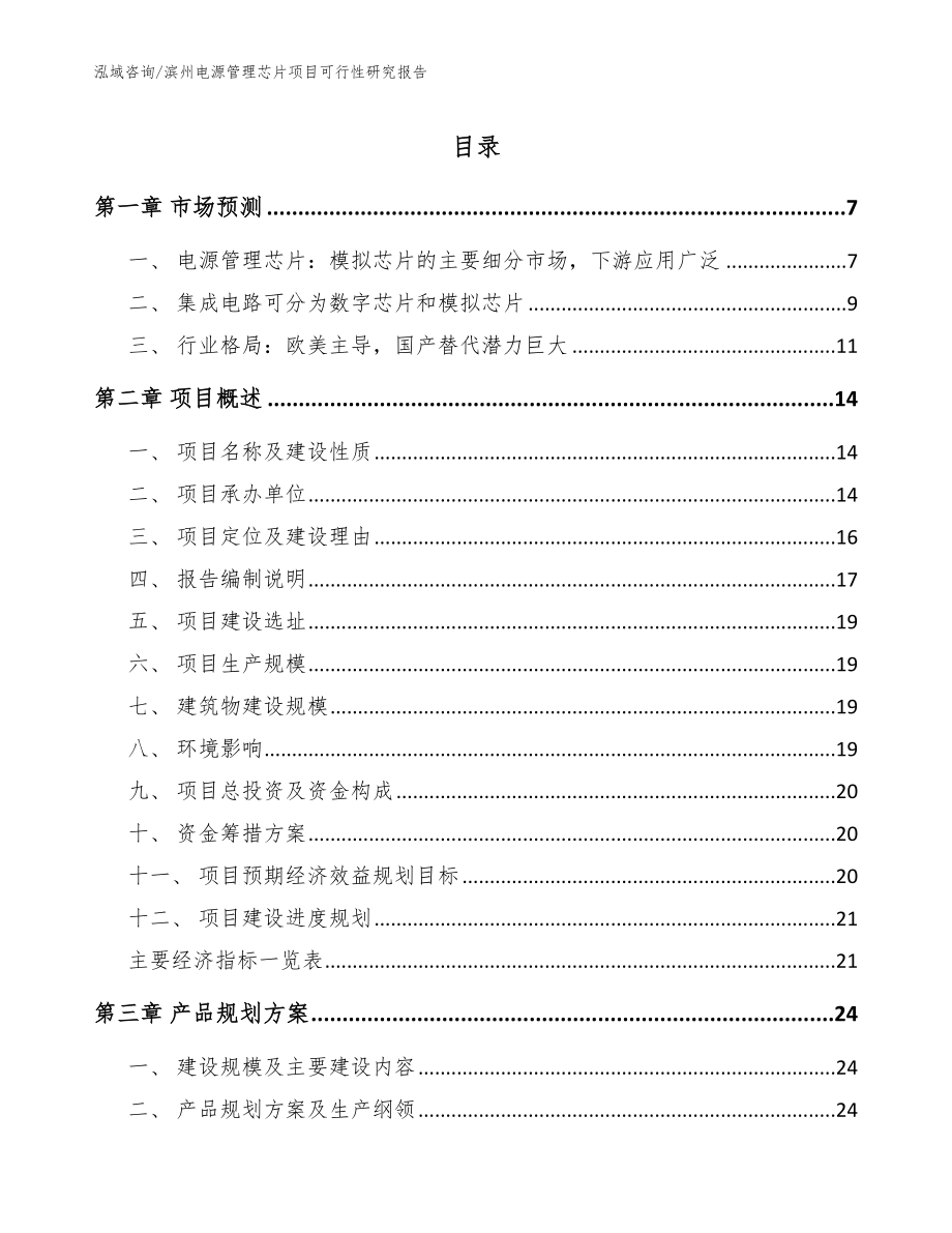 滨州电源管理芯片项目可行性研究报告_第1页