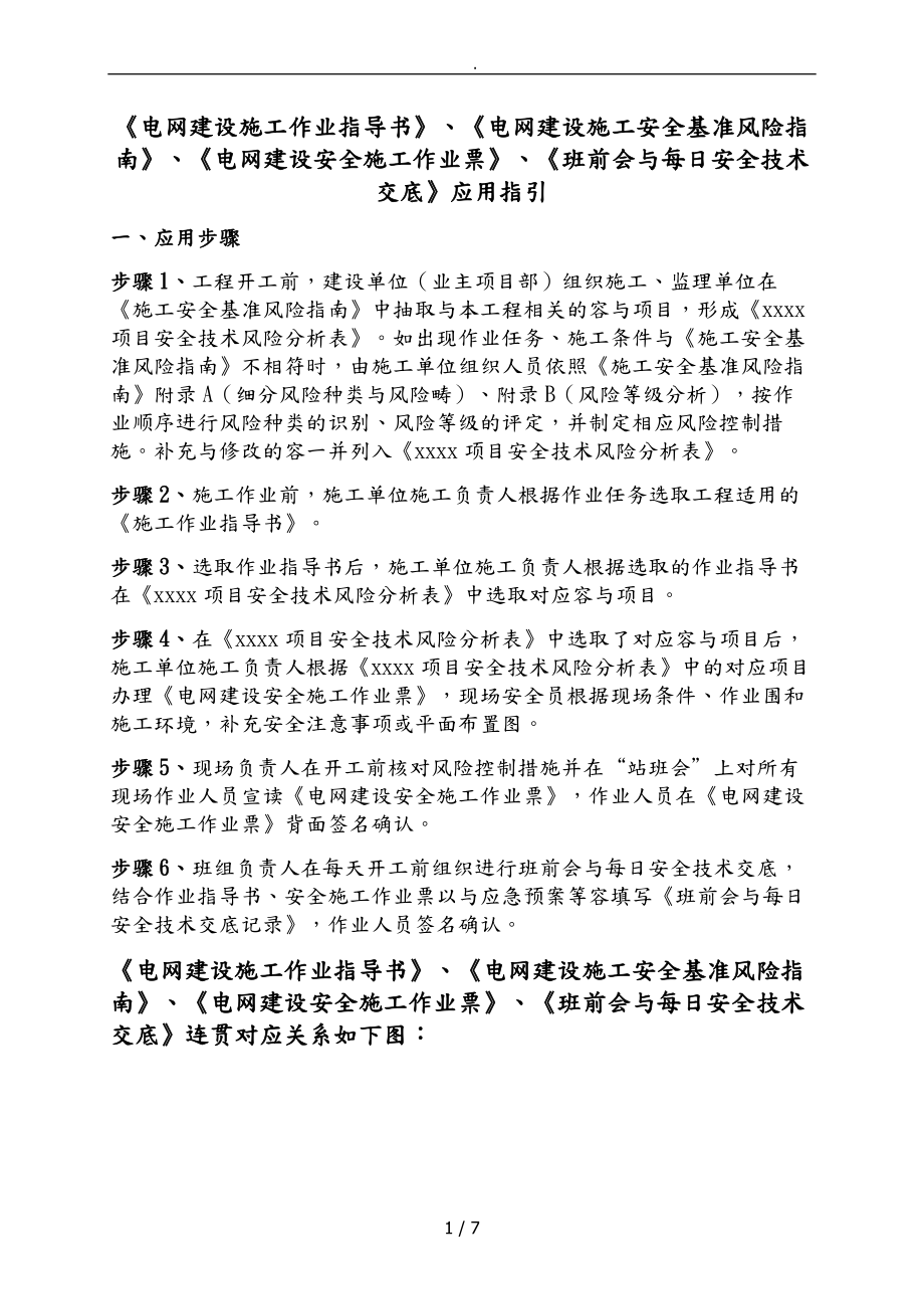 [南方电网电网建设施工作业指导书]_第1页