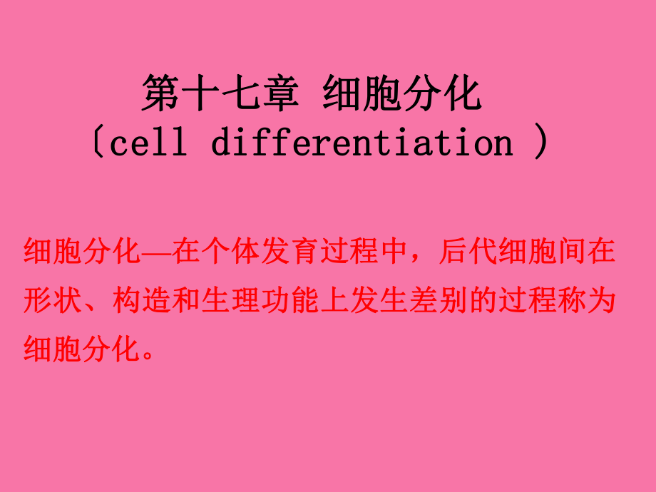 細胞分化2ppt課件_第1頁
