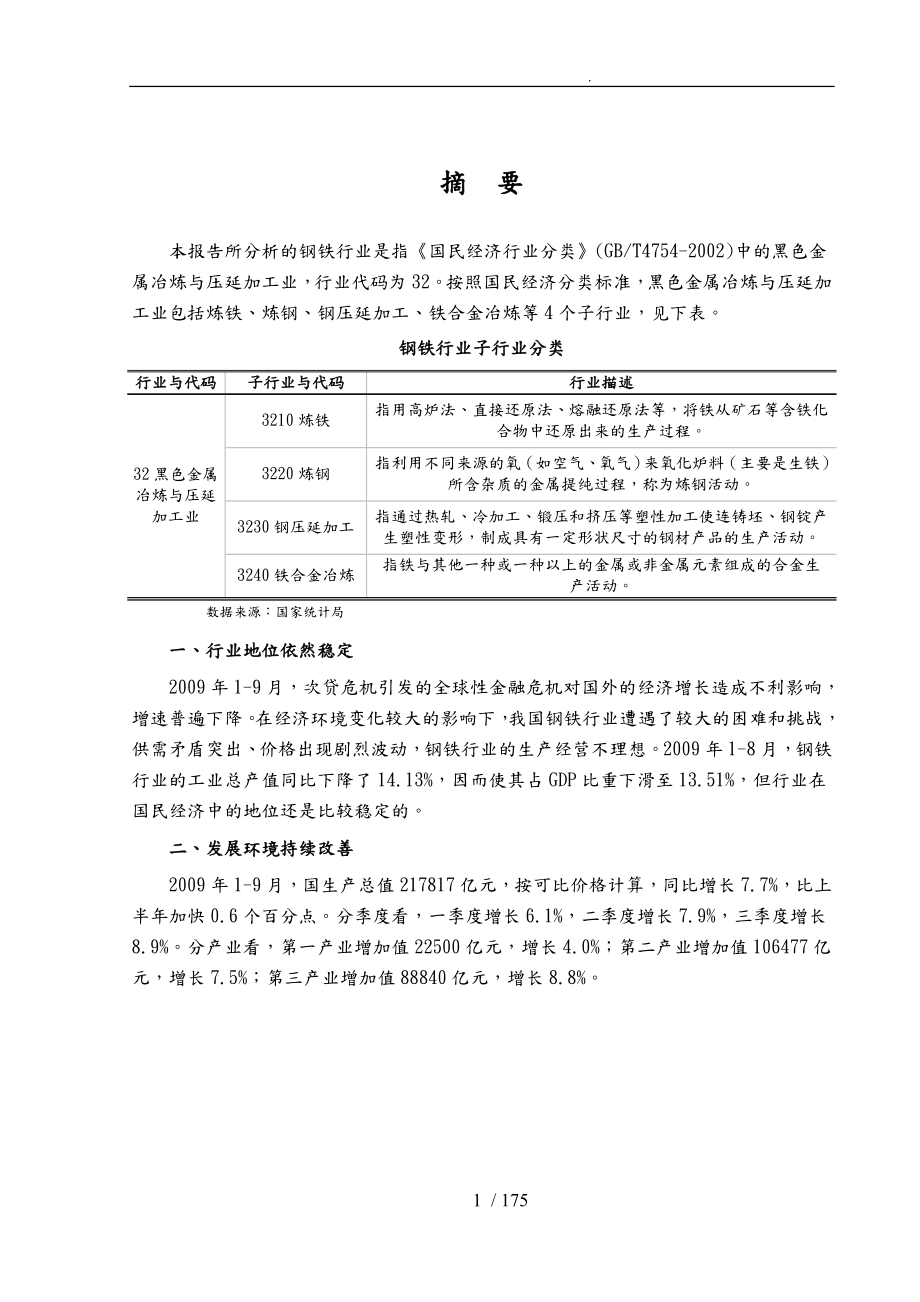 xx钢铁行业风险分析报告模版_第1页