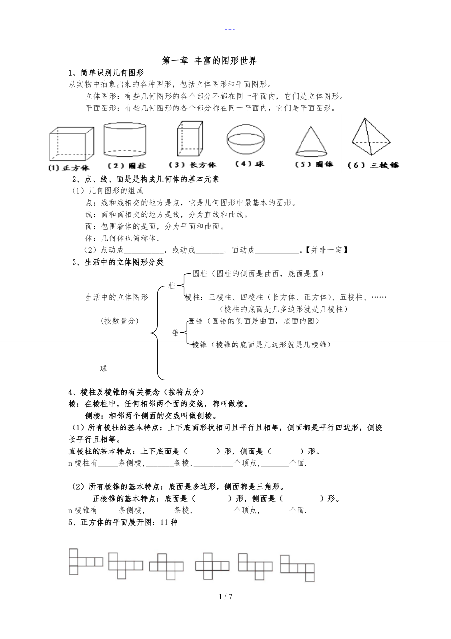 数学图形知识点图片