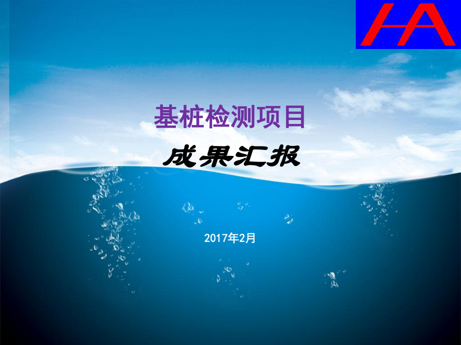 基桩检测项目汇报_第1页