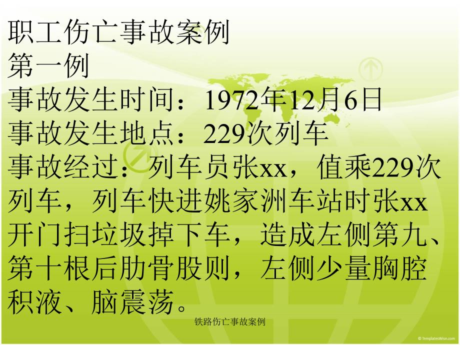 铁路伤亡事故案例课件_第1页