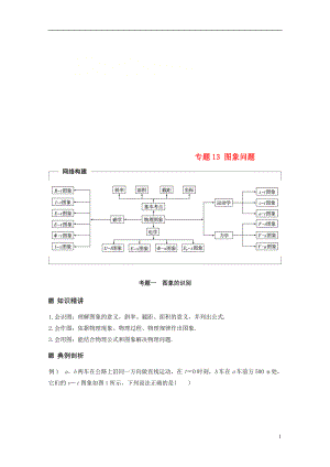 （全國(guó)通用）2019屆高考物理二輪復(fù)習(xí) 專(zhuān)題13 圖象問(wèn)題學(xué)案