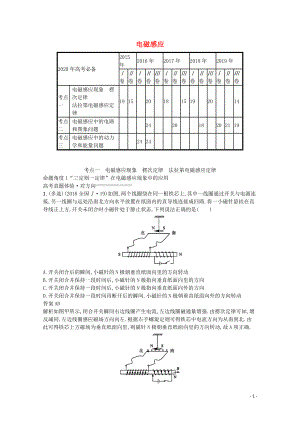 2020高考物理二輪復(fù)習(xí) 專題九 電磁感應(yīng)對對練（含解析）