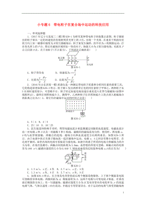 2019版高考物理一輪復(fù)習(xí) 小專題6 帶電粒子在復(fù)合場中運動的科技應(yīng)用學(xué)案（無答案）