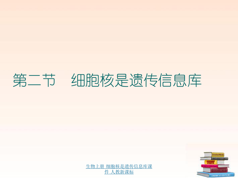 生物上册 细胞核是遗传信息库课件 人教新课标课件_第1页