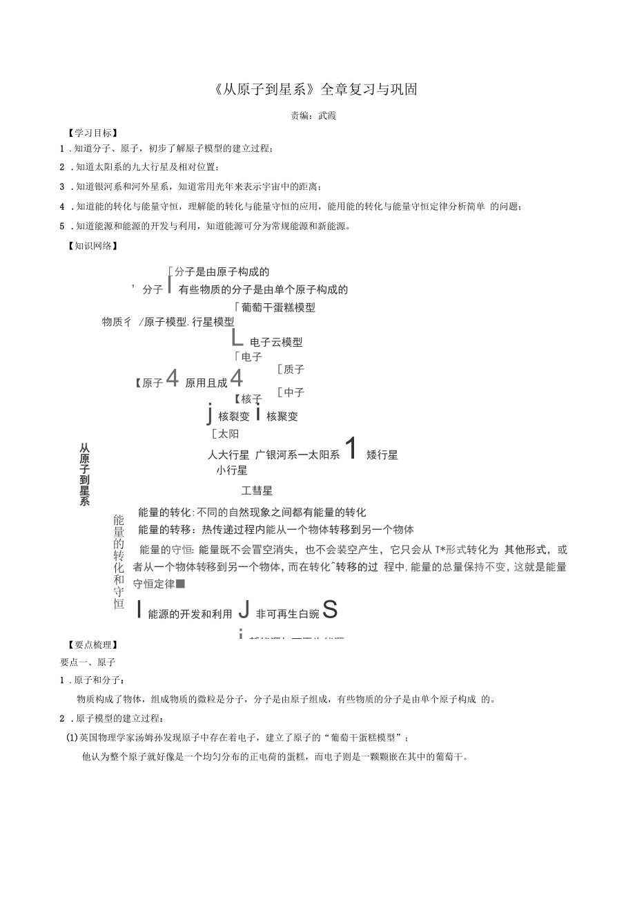 《从原子到星系》全章复习与巩固_第1页