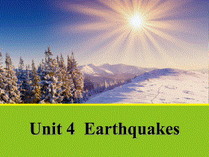 人教英语必修一同课异构课件：Unit+4+Earthquakes+Section+D+Using+Language（共50张PPT）