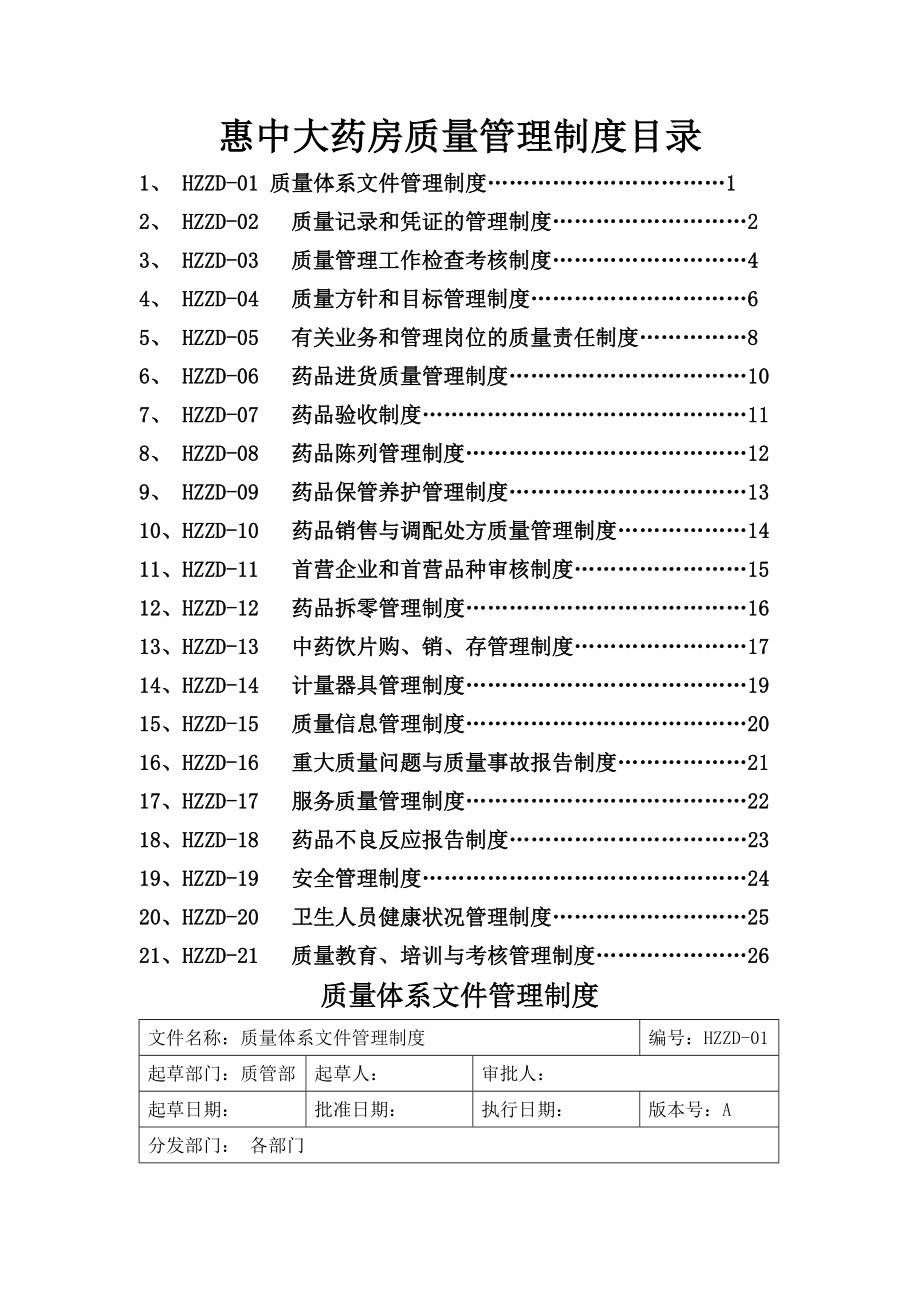 单体药店GSP质量管理制度_第1页