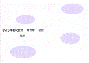 學(xué)業(yè)水平測試復(fù)習(xí) 第三章 相互作用