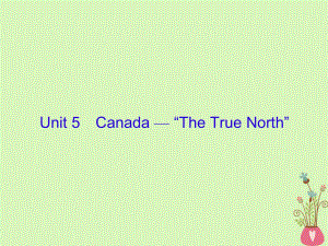2019届高三英语一轮复习 Unit 5 Canada The True North课件 新人教版必修3
