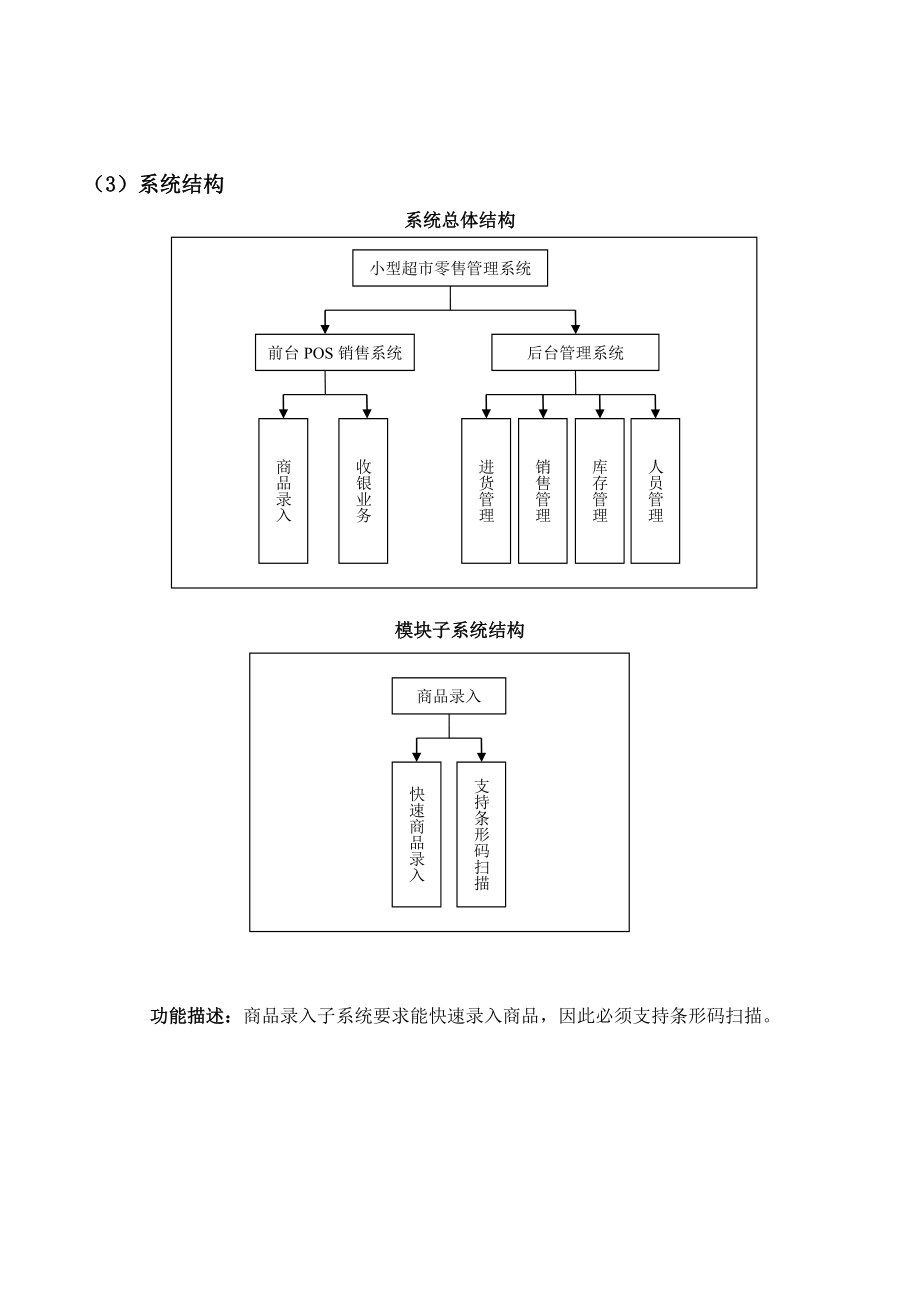 数据库课程设计《小型超市管理系统》_第1页