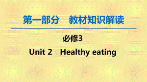 2020版高考英语一轮复习 第1部分 Unit 2 Healthy eating课件 新人教版必修3