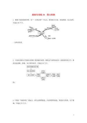 （全國通用）2020版高考語文一輪復(fù)習(xí) 加練半小時(shí) 基礎(chǔ)突破 第五輪基礎(chǔ)專項(xiàng)練38 圖文轉(zhuǎn)換