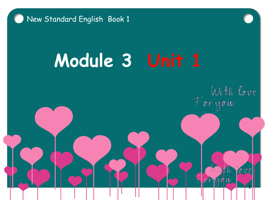 新标准英语第一册《Module3Unit1》_第1页