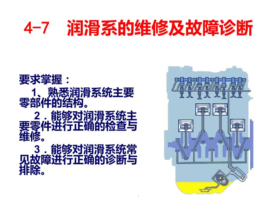 发动机润滑系的故障诊断与维修PPT课件_第1页