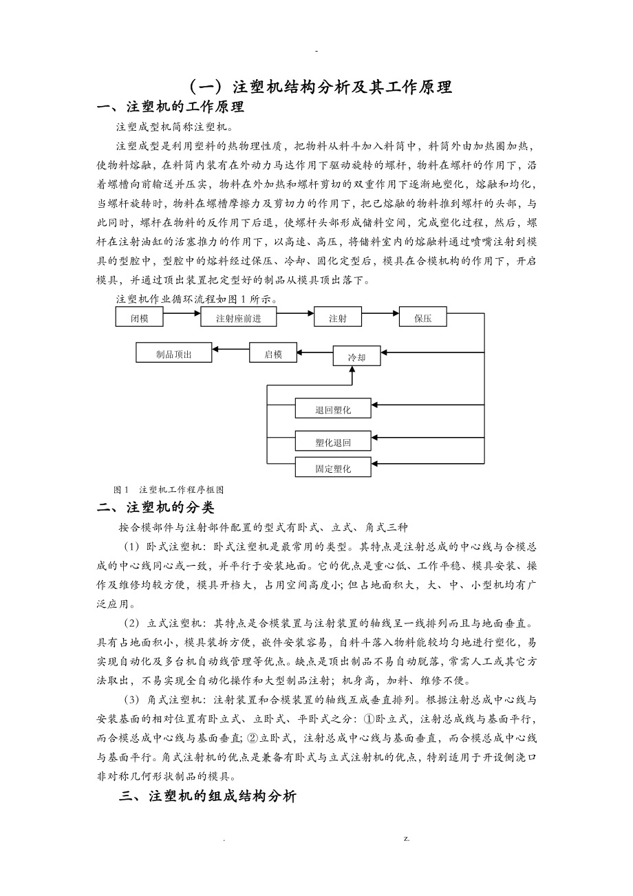 注塑机结构与原理_第1页