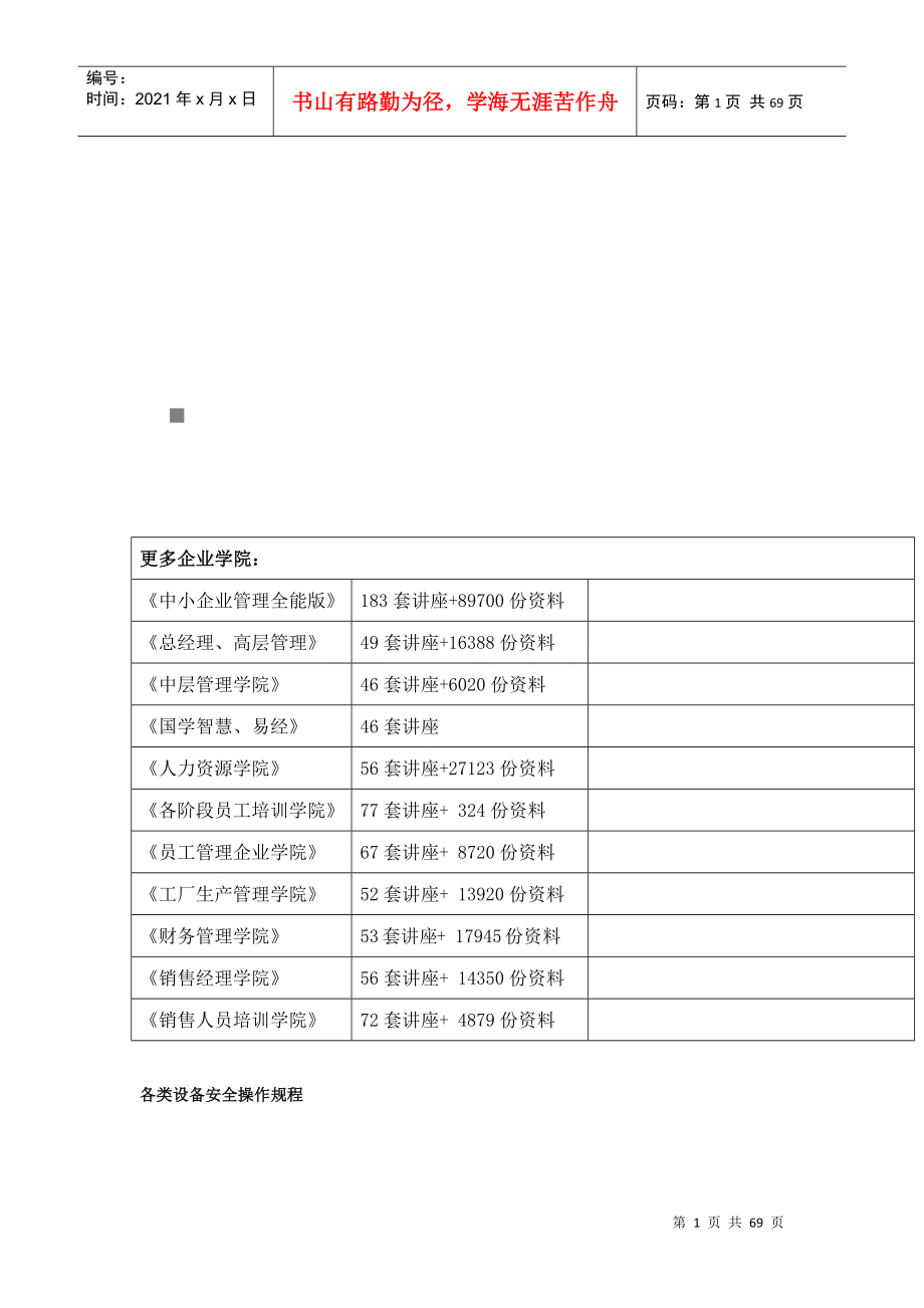 各类设备安全操作规程详述_第1页