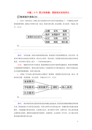 （新課標(biāo)）2020版新高考語(yǔ)文大二輪復(fù)習(xí) 提升練26 專(zhuān)題二十六 圖文轉(zhuǎn)換題：圖聯(lián)現(xiàn)實(shí)表現(xiàn)變化