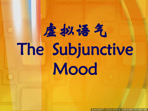 TheSubjunctiveMood