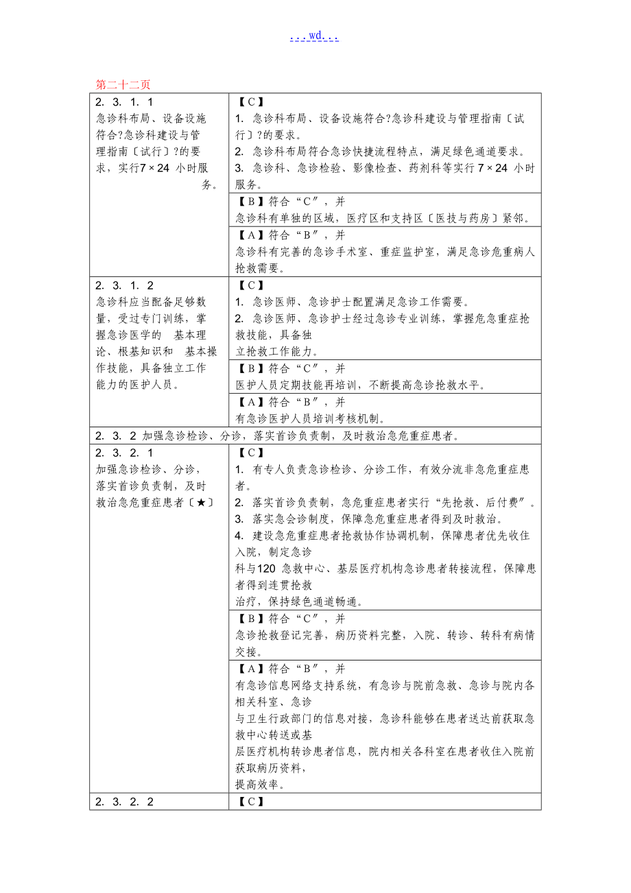 三级综合医院评审标准实施细则检验部分_第1页