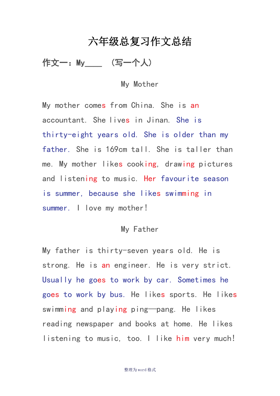 小学毕业 10篇英语作文_第1页