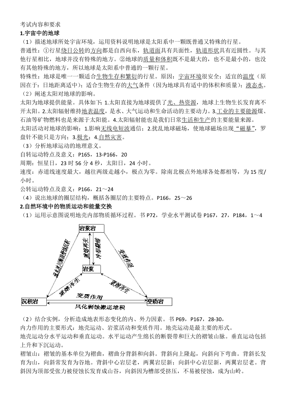 高二地理学业水平考试知识点整理_第1页