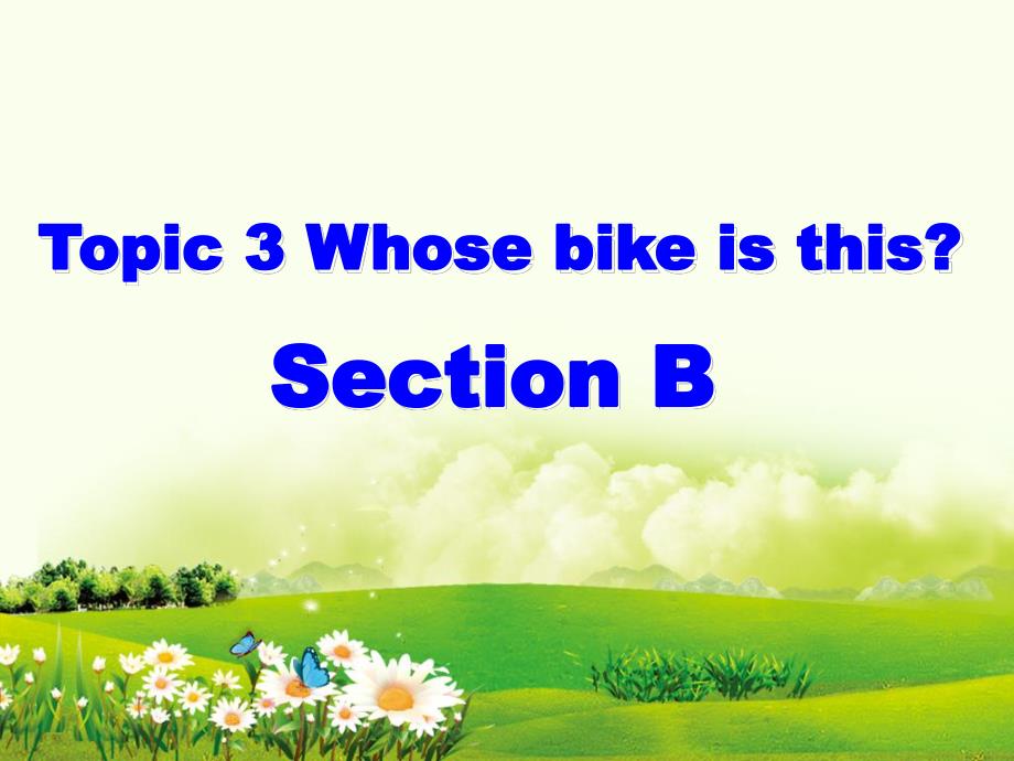 whosebikeisthis？sectionB_第1页