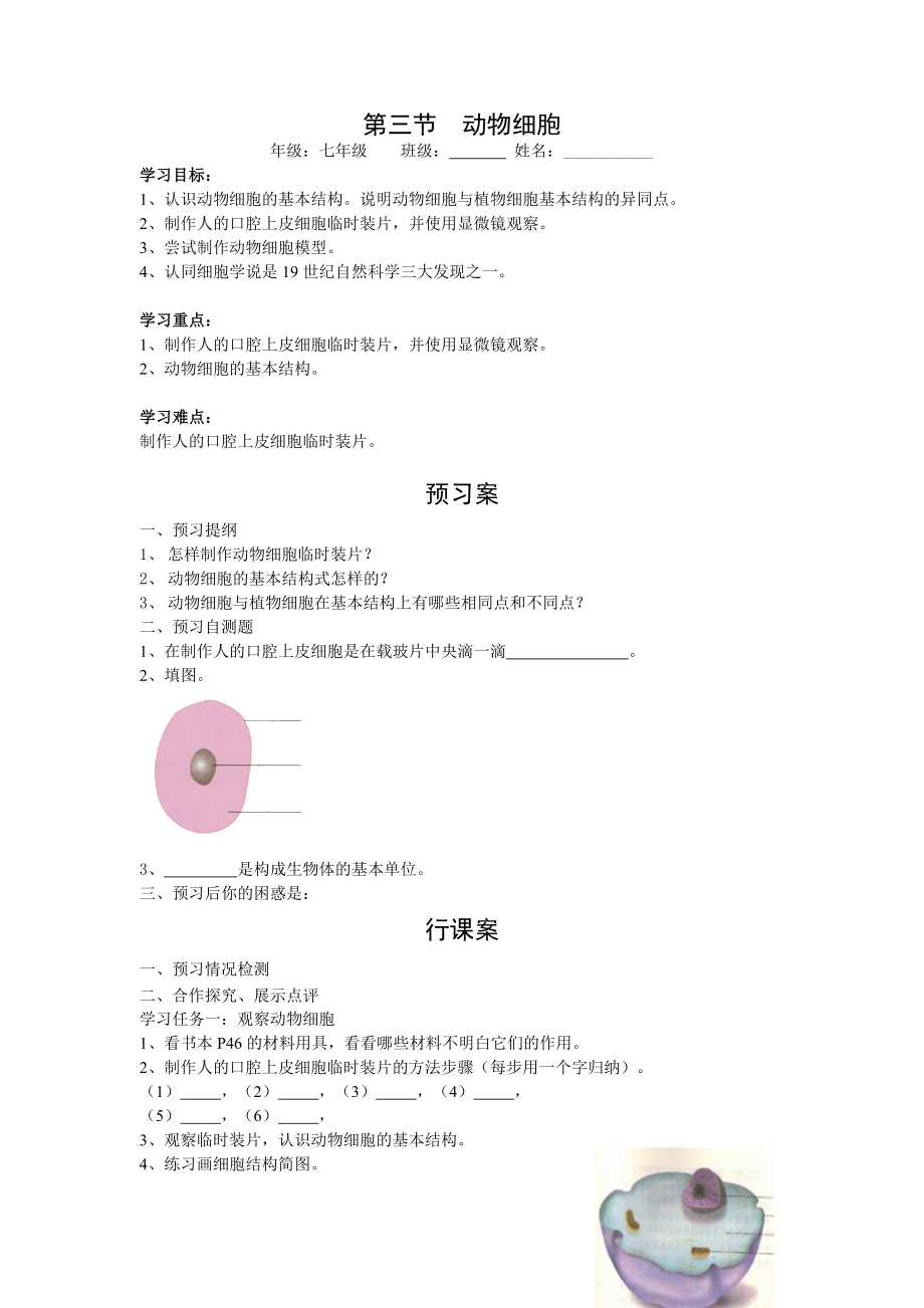 3第三节动物细胞 (2)_第1页