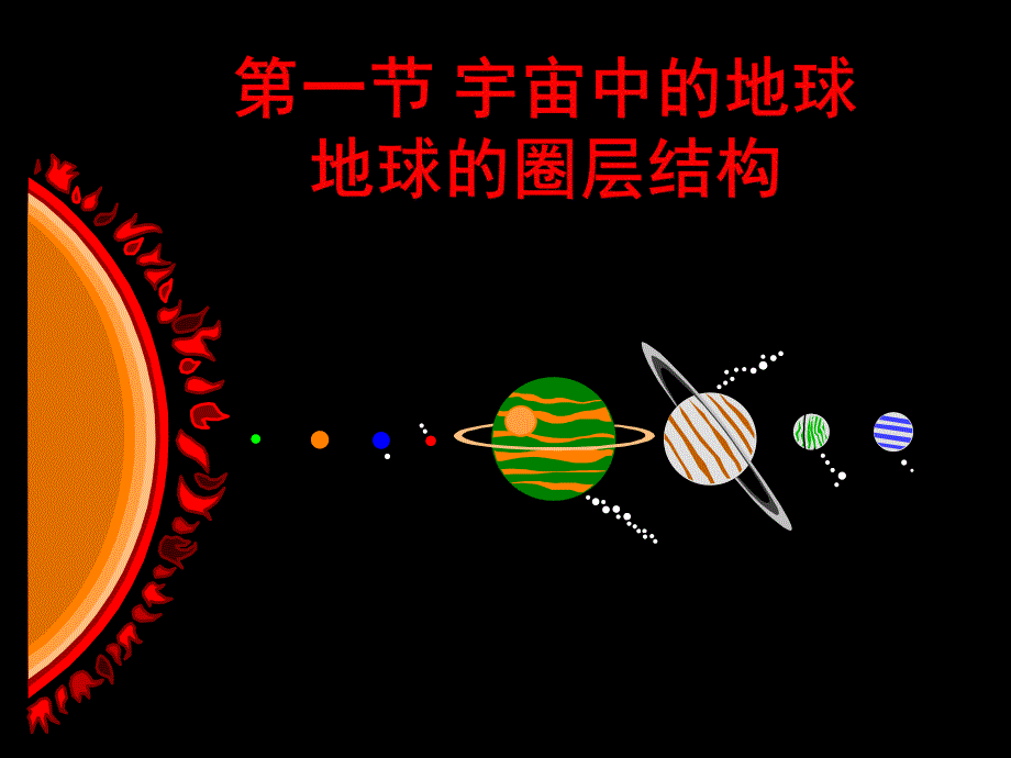 11宇宙中的地球地球的圈层结构_第1页