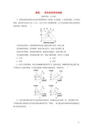 江蘇省2020版高考政治三輪復(fù)習(xí) 高考題型專(zhuān)練 題型一 圖表曲線類(lèi)選擇題（含解析）