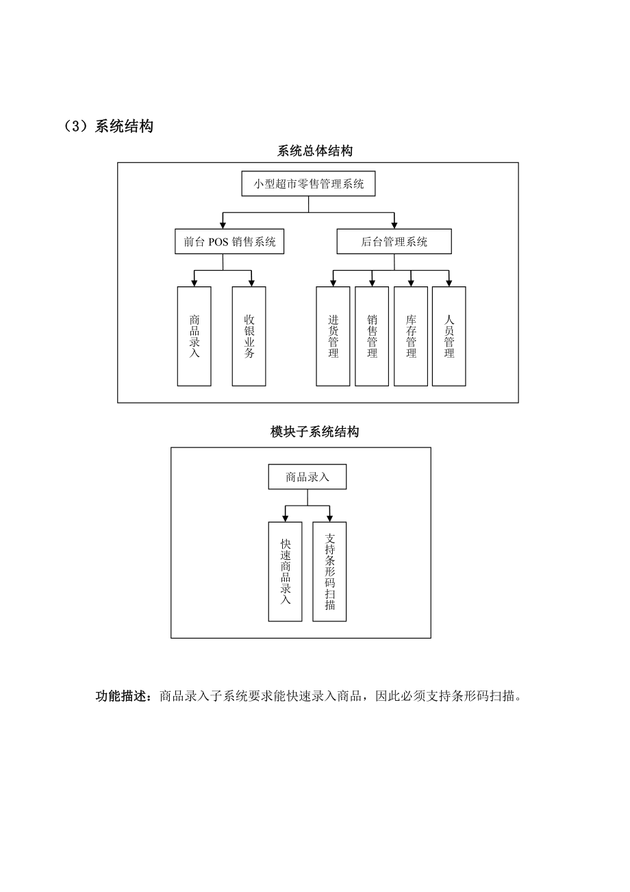 數(shù)據(jù)庫(kù)課程設(shè)計(jì)《小型超市管理系統(tǒng)》_第1頁(yè)