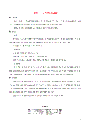 （浙江選考）2020版高考政治一輪復(fù)習(xí) 題型突破訓(xùn)練 突破9類非選擇題 13 題型十三 體現(xiàn)類非選擇題