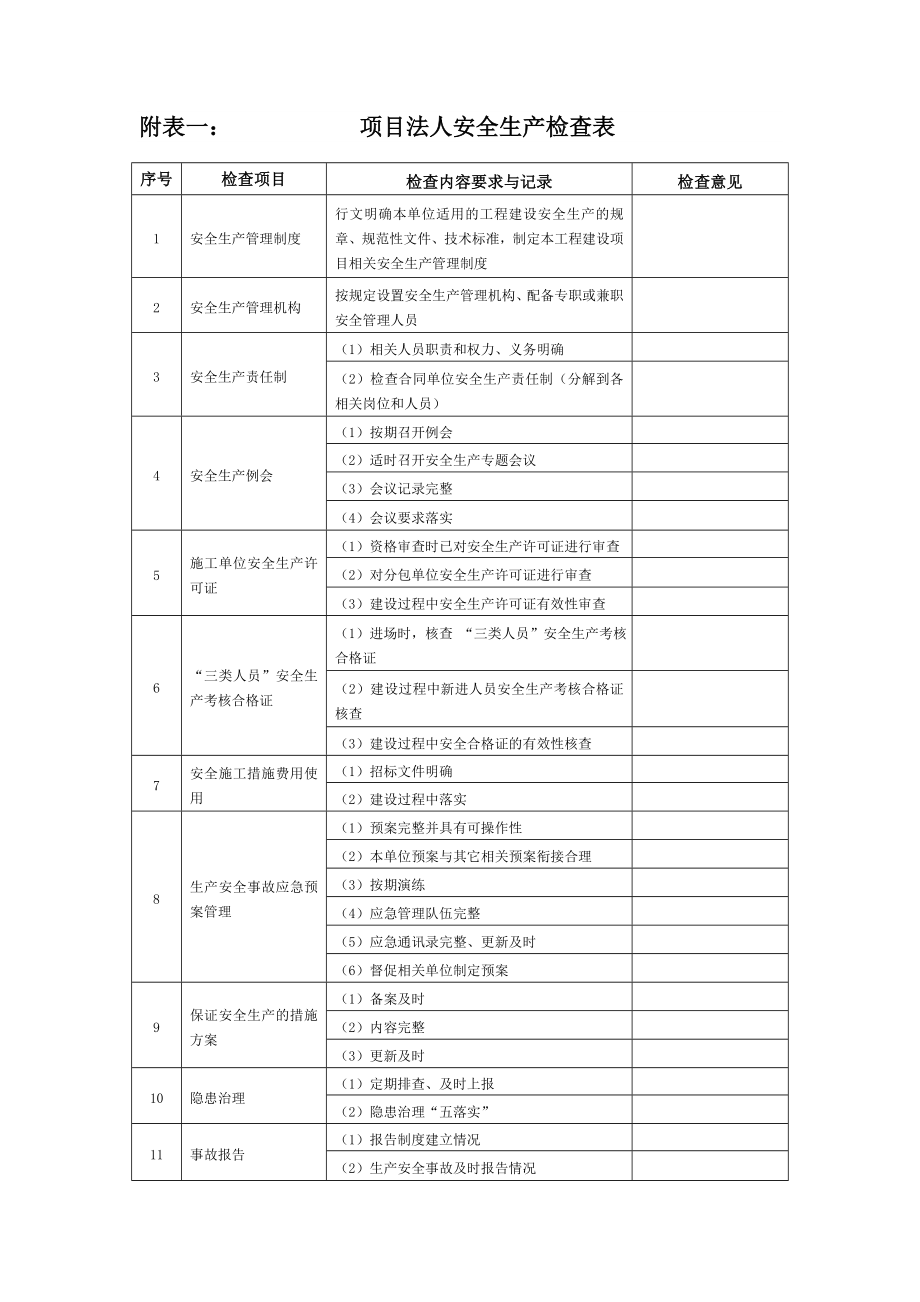 安全生产检查电子表_第1页