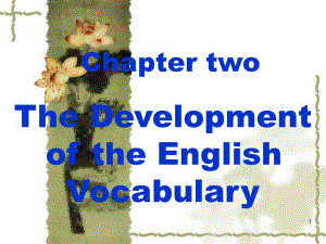 Chapter2thedevelopmentoftheEnglishvocabulary