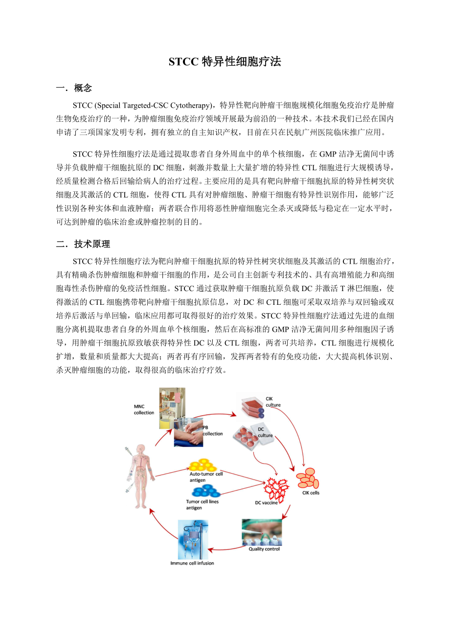 肿瘤STCC特异性细胞疗法_第1页