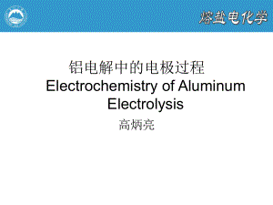 铝电解的电极过程PPT课件