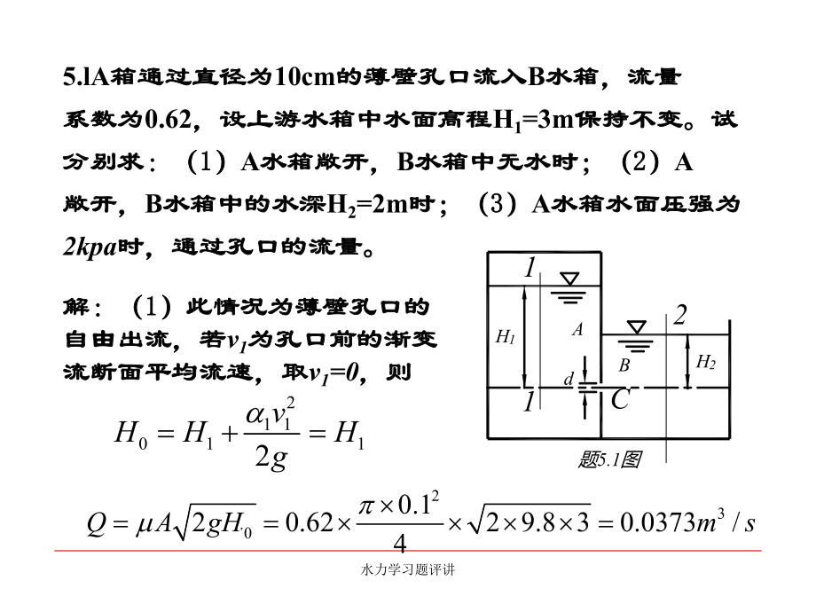 水力学习题评讲课件_第1页