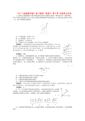 2011《》高三物理一輪復(fù)習(xí) 第9章 電場單元評估