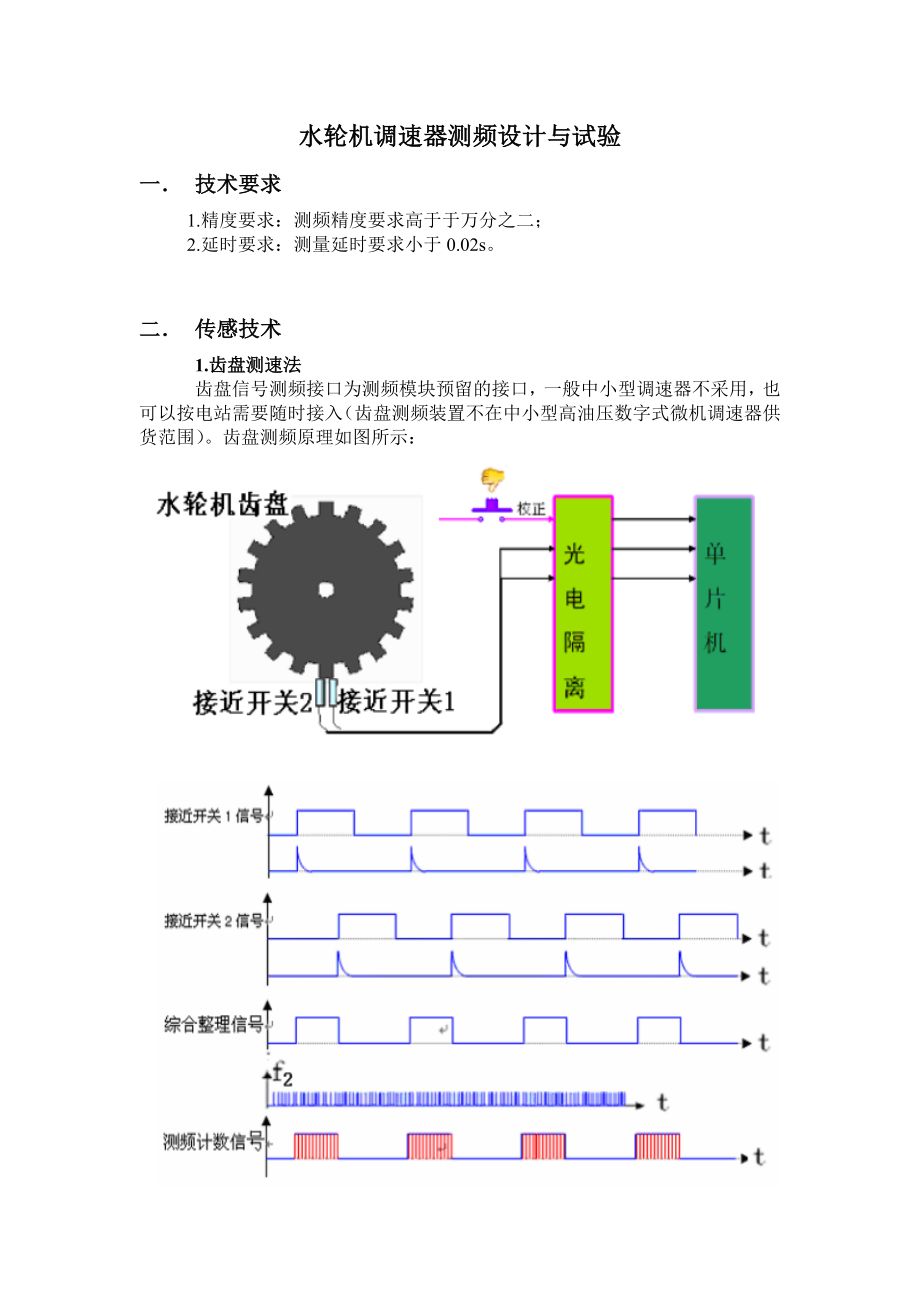 水輪機(jī)調(diào)速器測(cè)頻設(shè)計(jì)與試驗(yàn)_第1頁(yè)