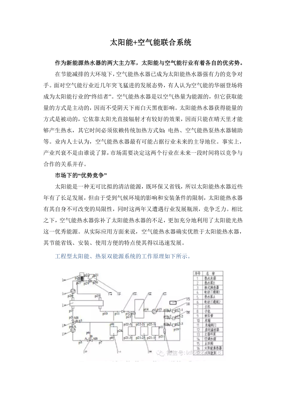 太陽能空氣能聯(lián)合系統(tǒng)_第1頁